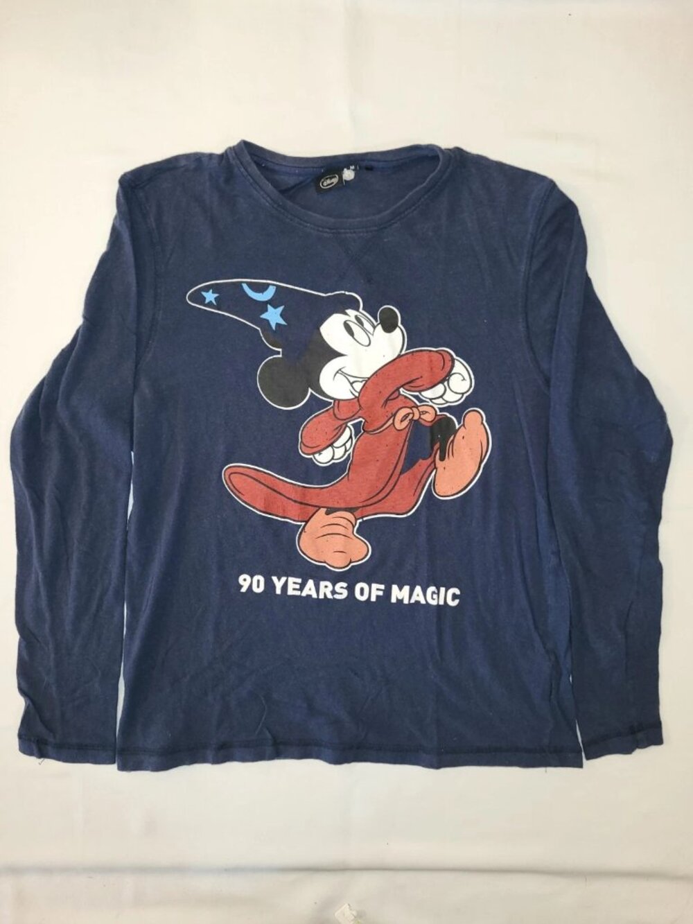 Disney Mickey Mouse Fantasia 90 Years of Magic Long Sleeve Shirt Medium